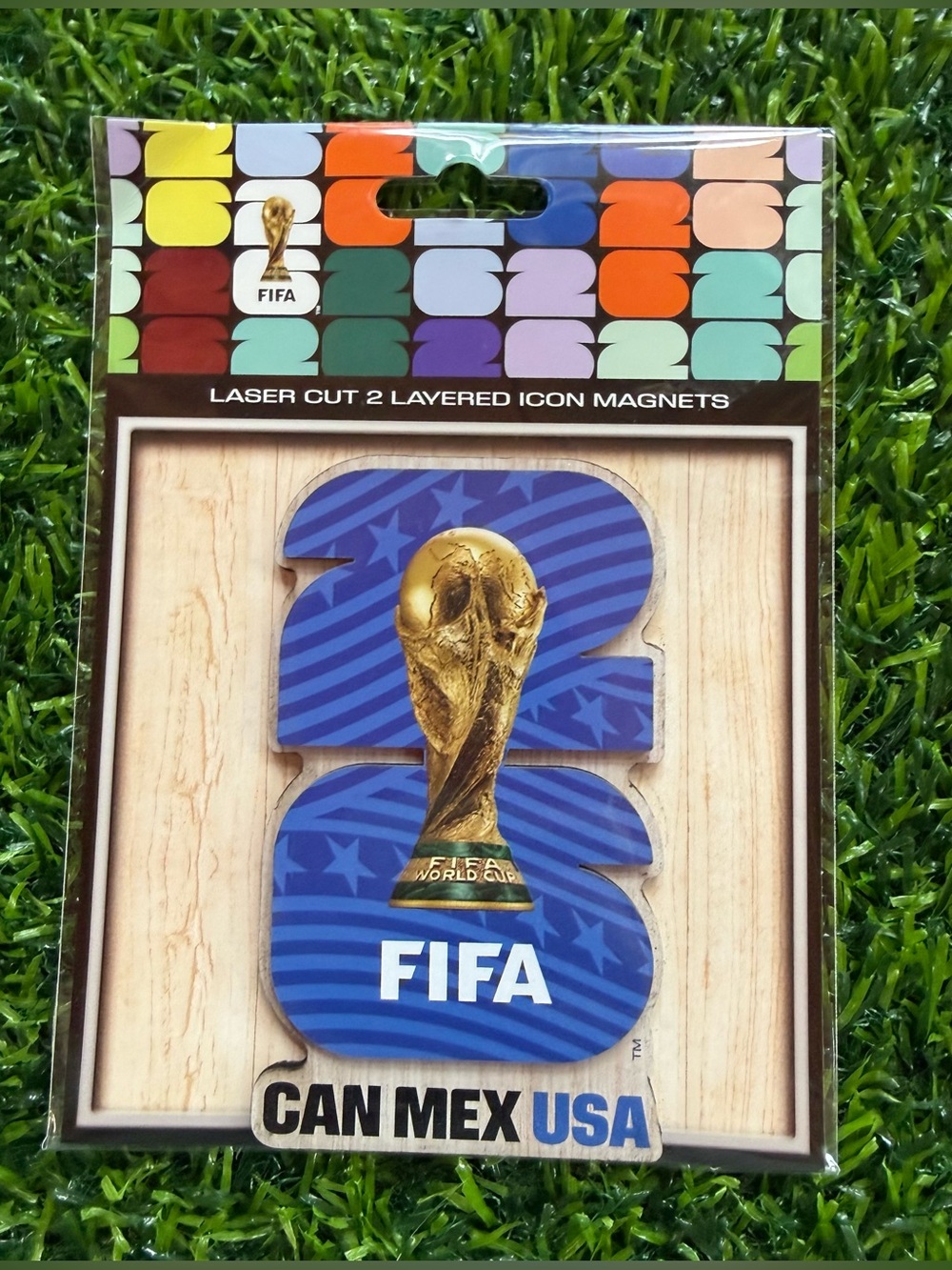 FIFA World Cup Laser-Cut Layered Magnet Duo CAN MEX USA